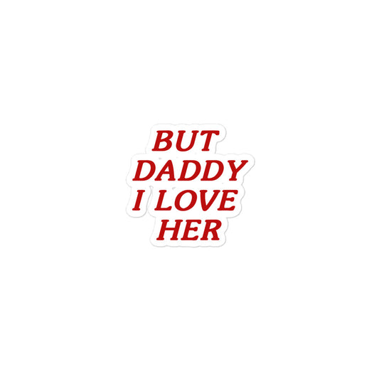 daddy text sticker