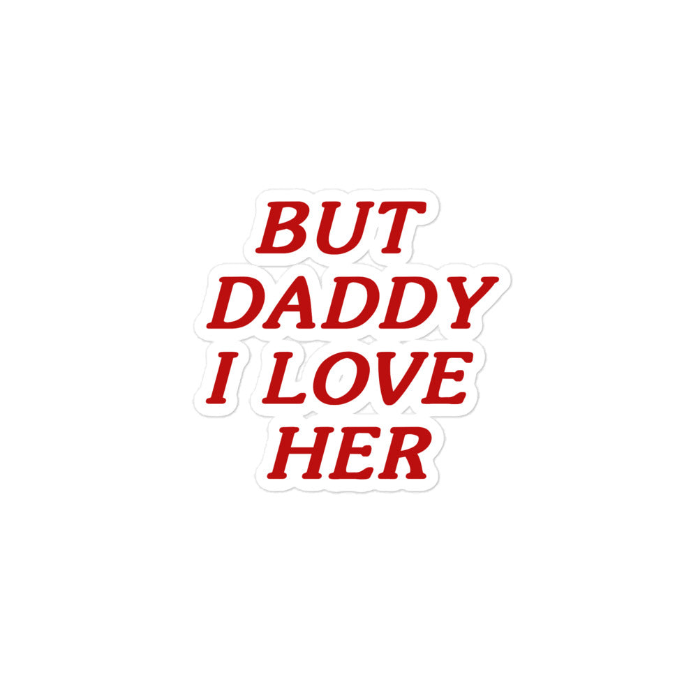 daddy text sticker