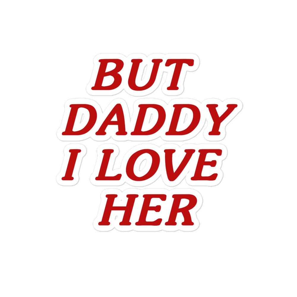 daddy text sticker