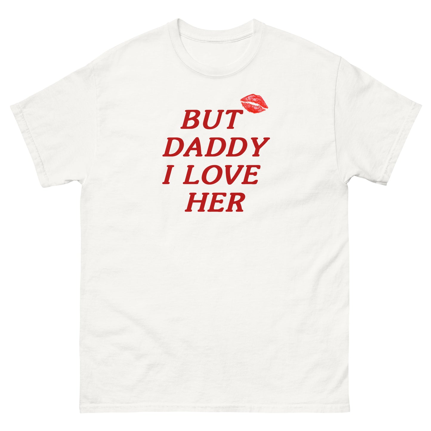 kiss mark / daddy tee with painting on back