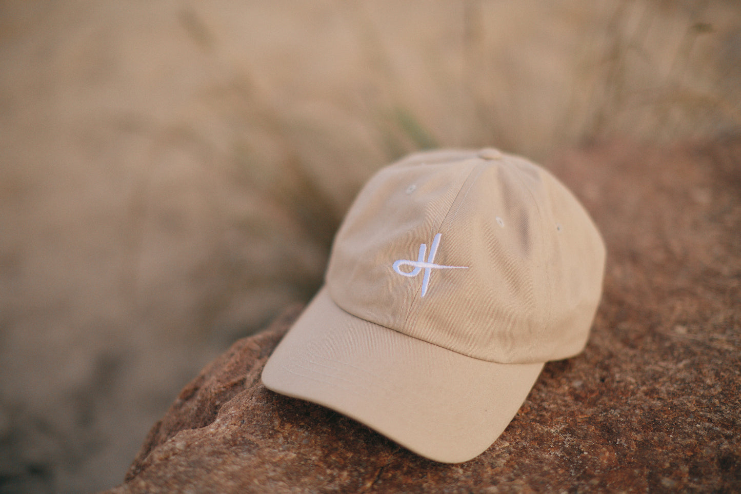 HT embroidered hat - white thread