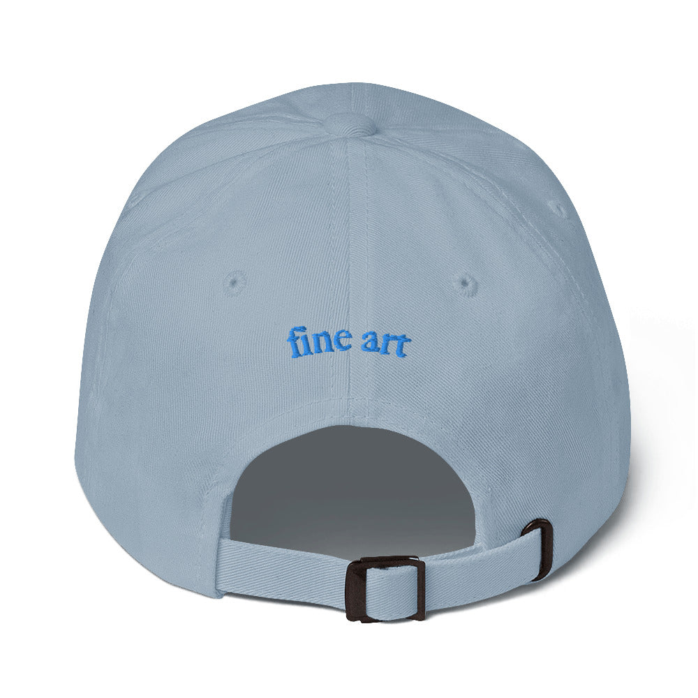 HT embroidered hat - blue thread