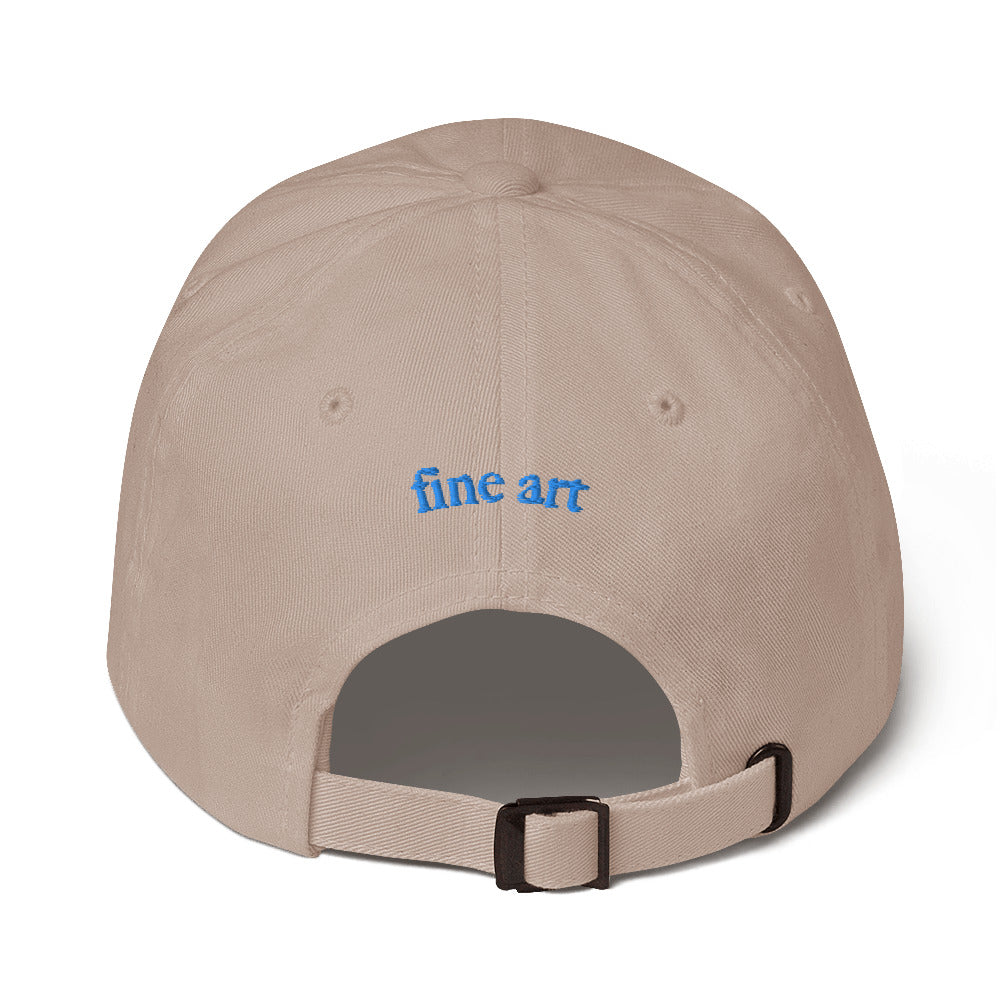 HT embroidered hat - blue thread