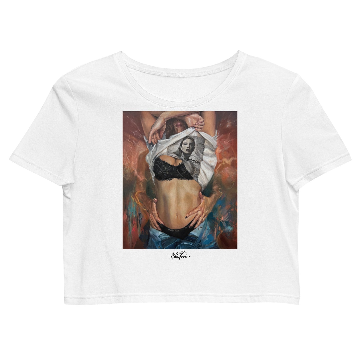 t swift cropped tee