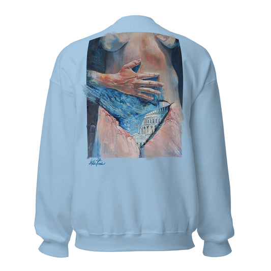 "my choice." embroidered sweatshirt