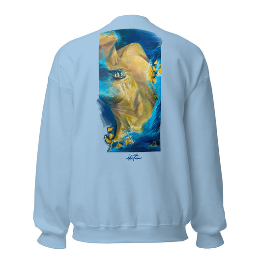 gold rush embroidered sweatshirt