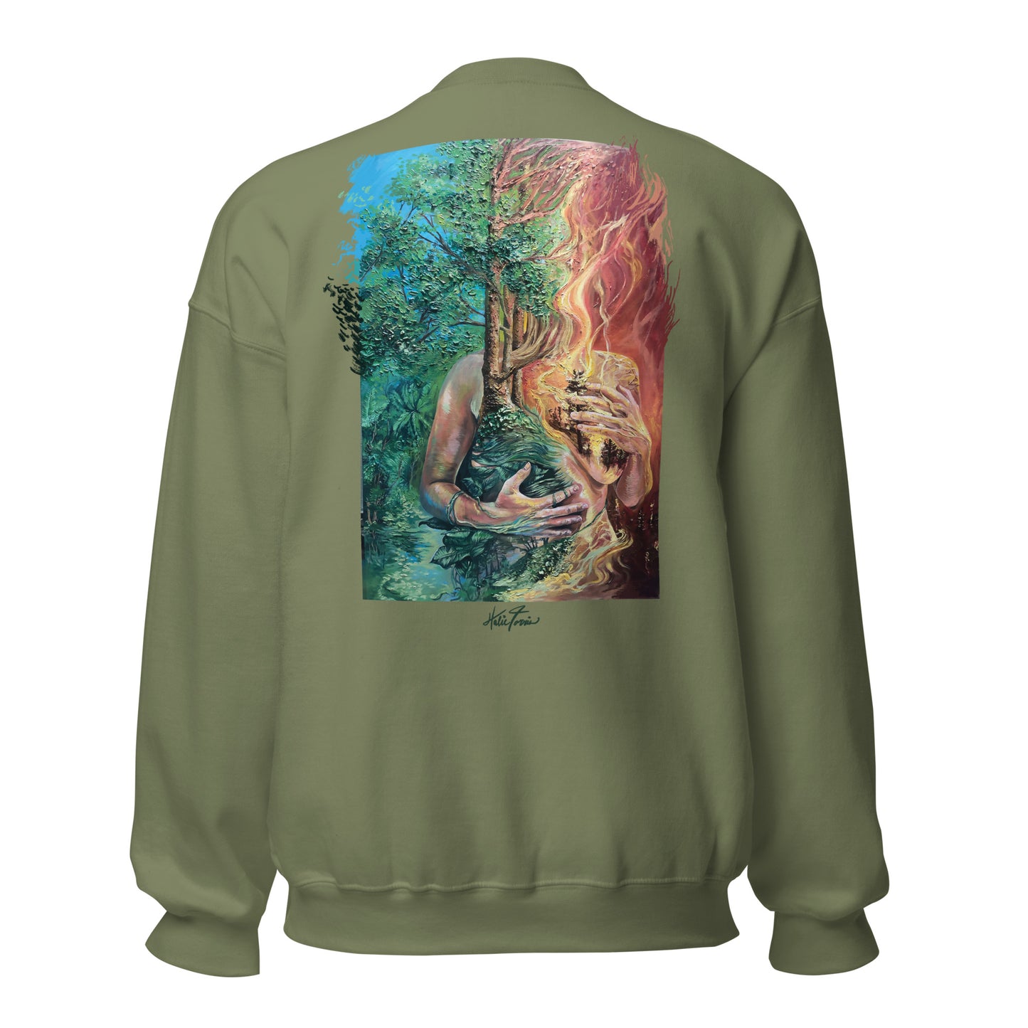 gaia embroidered sweatshirt