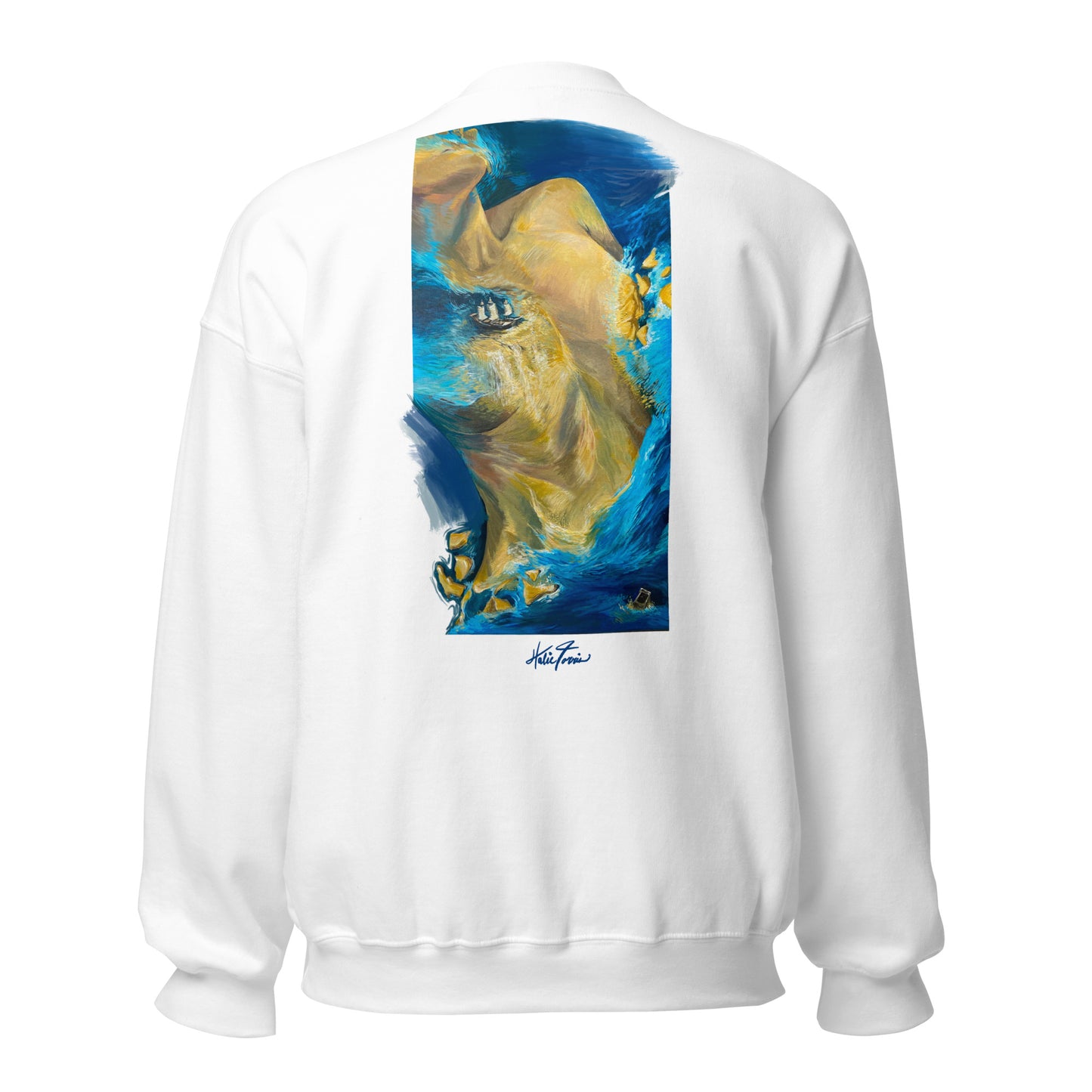 gold rush embroidered sweatshirt