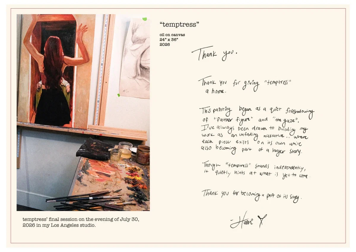 temptress — A letter from the artist