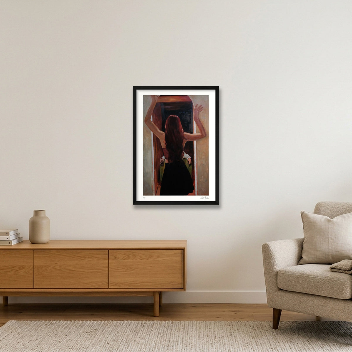 temptress — A2 (42×59cm, 17×23") Black Frame