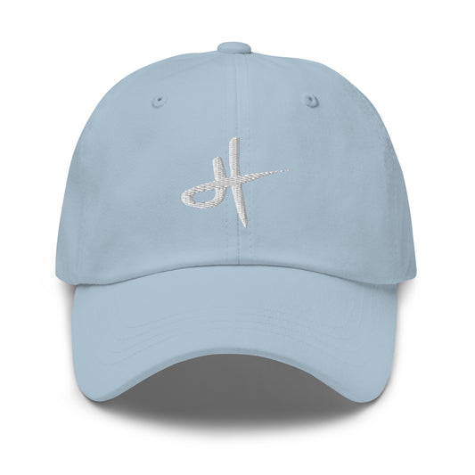 HT embroidered hat - white thread