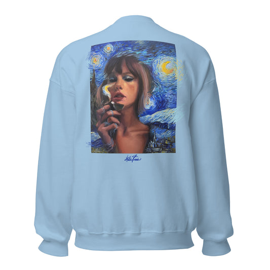 starry midnights embroidered sweatshirt