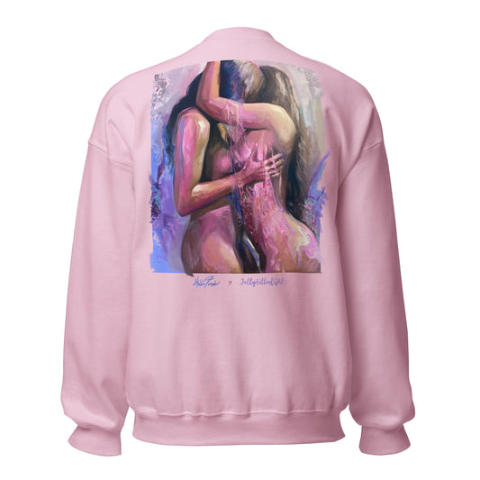 "girls in purple" sweatshirt