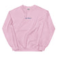 "my choice." embroidered sweatshirt