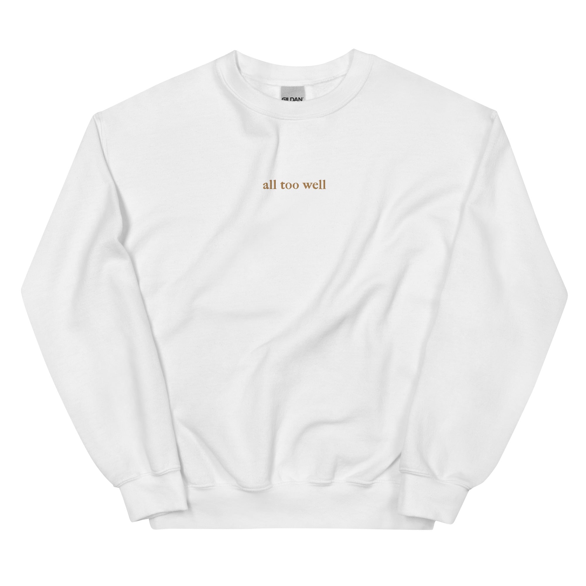 All white sweatshirt hot sale