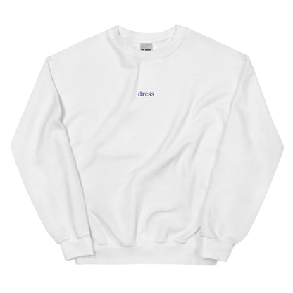 dress embroidered sweatshirt